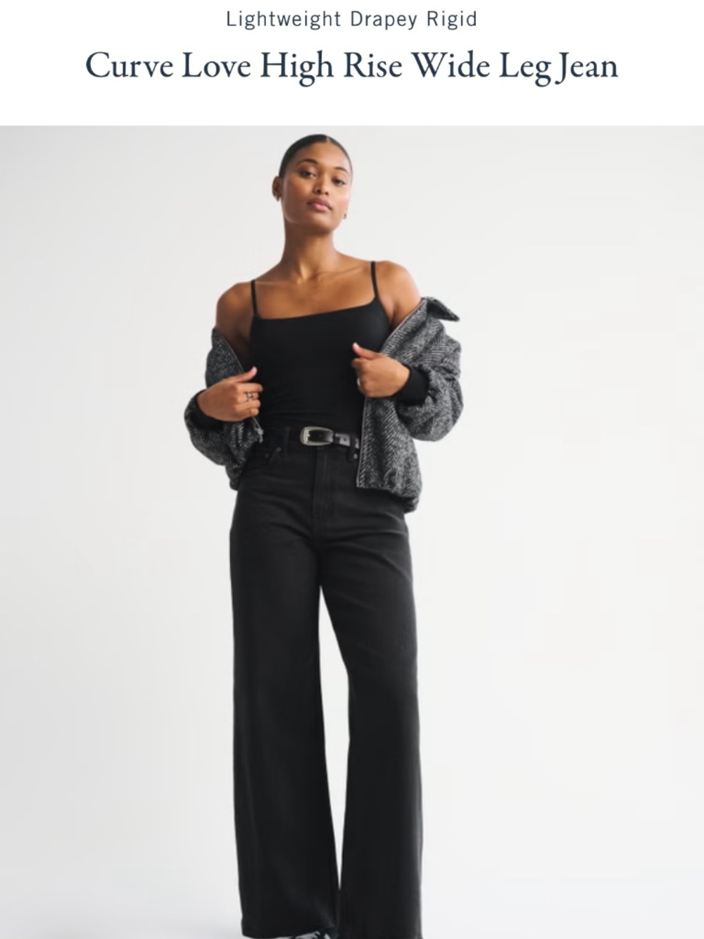 Women's Curve Love High Rise Wide Leg Jean
